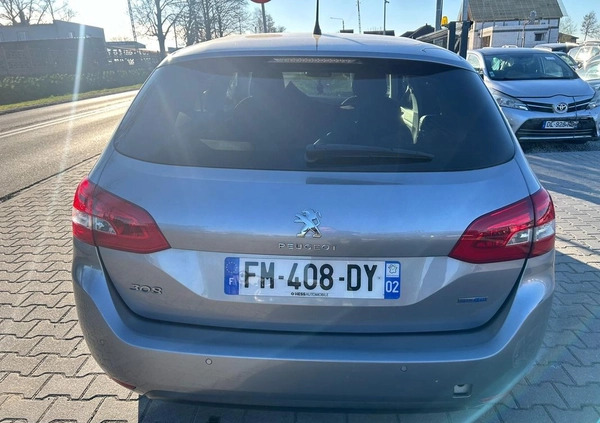 Peugeot 308 cena 21000 przebieg: 113400, rok produkcji 2016 z Kalisz małe 172